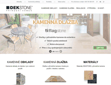 Tablet Screenshot of dekstone.cz